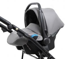 Дитяче автокрісло Adamex Kite шкіра 100% SA-4 темно-сірий